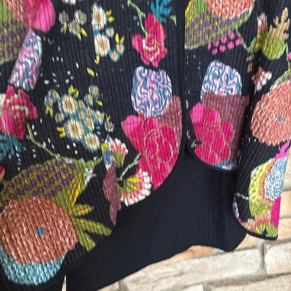 Floral quilted coat - Picture 4 of 6